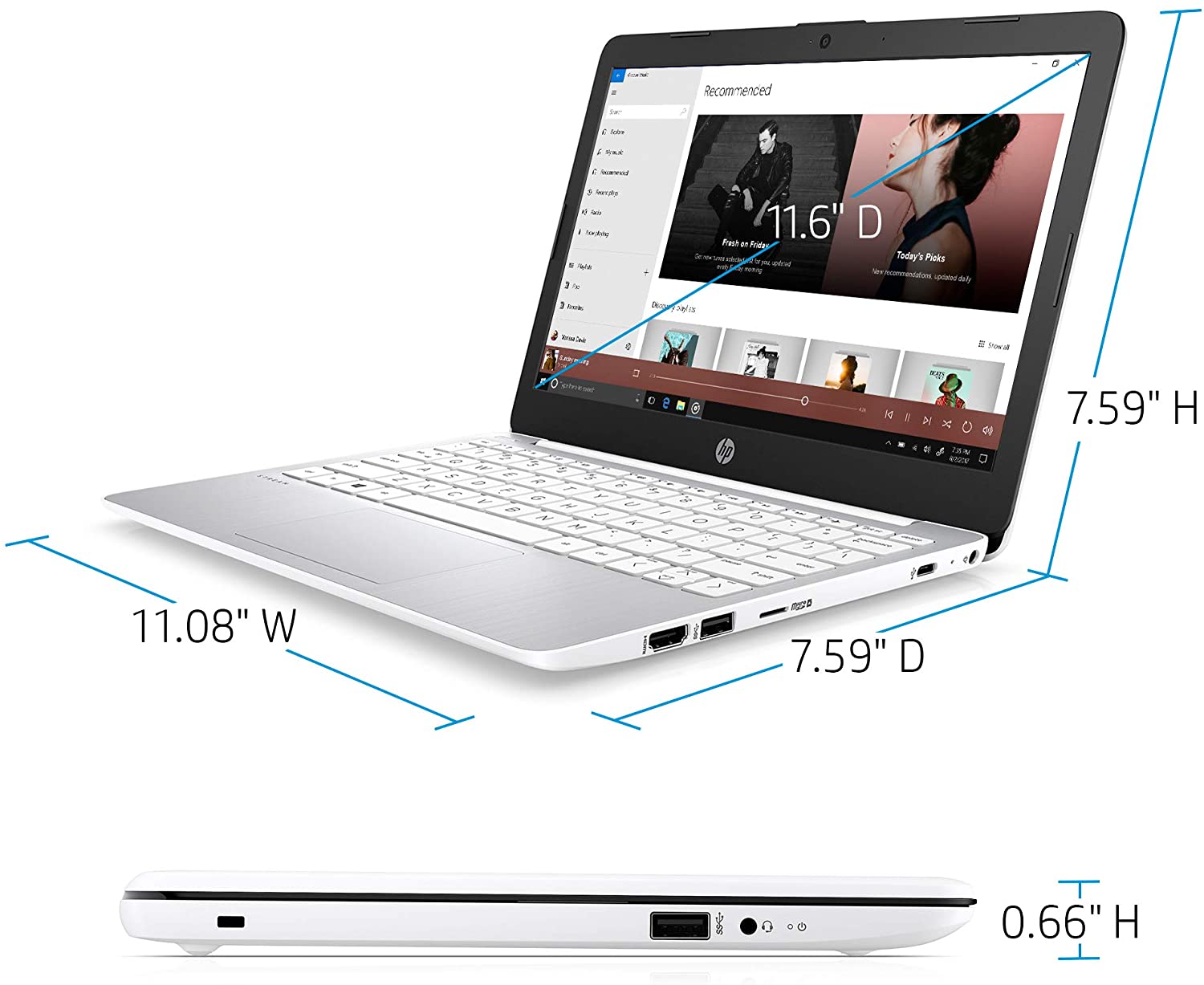 HP Stream 11-inch HD Laptop, Intel Celeron N4000, 4 GB RAM, 32 GB eMMC, Windows 10 Home in S Mode with Office 365 Personal for 1 Year (11-ak0020nr, Diamond White) HP Stream 11-inch HD Laptop, Intel Celeron N4000, 4 GB RAM, 32 GB eMMC, Windows 10 Home in S Mode with Office 365 Personal for 1 Year (11-ak0020nr, Diamond White)